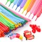 100Pcs 260 Balloons Rainbow Long Balloons for Balloon Garland Thickening Skinny Latex Twisting Animals Modeling Christmas Birthday Wedding Party Decorations